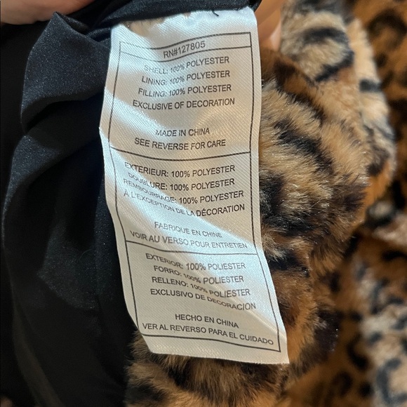 ‼️COAT SALE‼️Steve Madden leopard Print Faux Fur Vest - new with tags - Picture 5 of 5